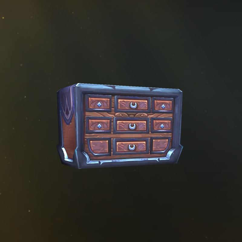 Revestimiento nervado de madera roja con ribetes en gris azulado y un tapete morado