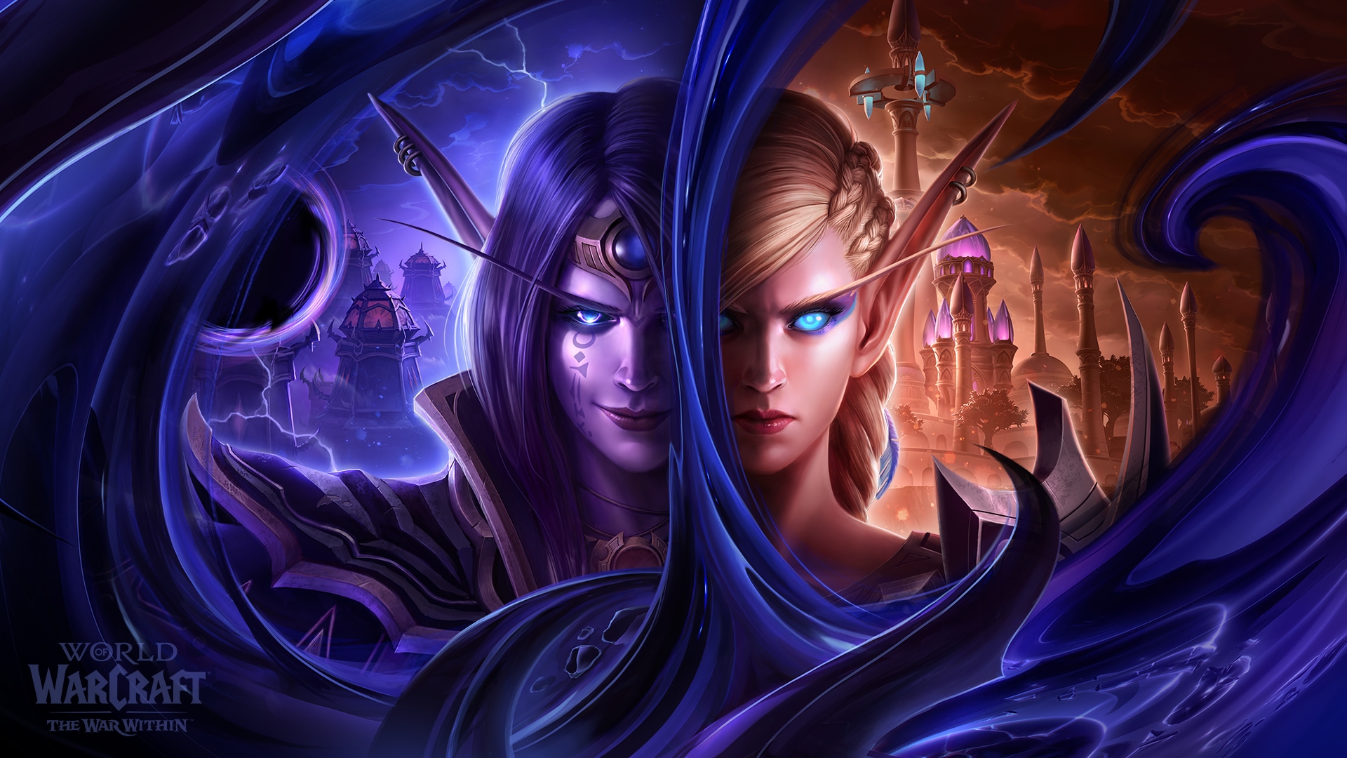 Fondo de pantalla de The War Within con Xal'atath y Alleria