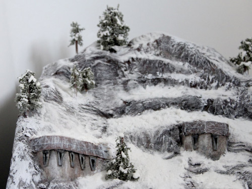 Diorama de Forjaz nevado realizado por Plutoven