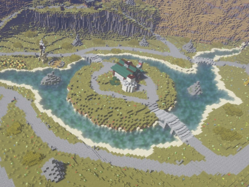 Mapa creado para Minecraft sobre Cuenca de Arathi