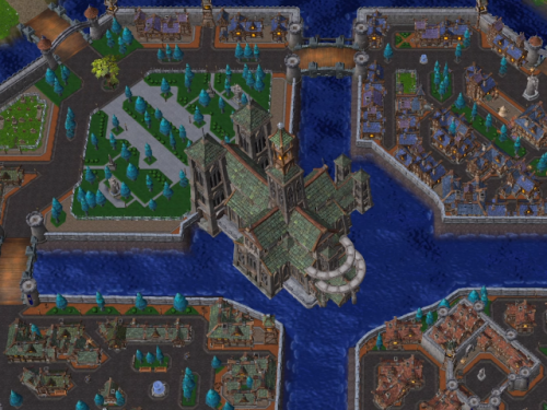 Ciudad de Gilneas recreada en Warcraft III: Reforged