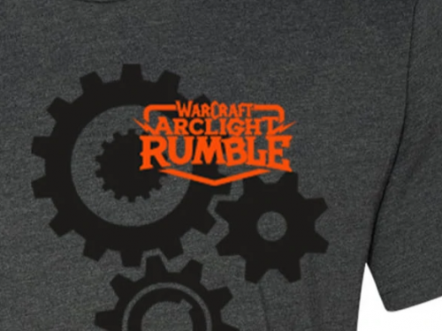 Camiseta de Warcraft Arclight Rumble a la venta en la Gear Store de Blizzard