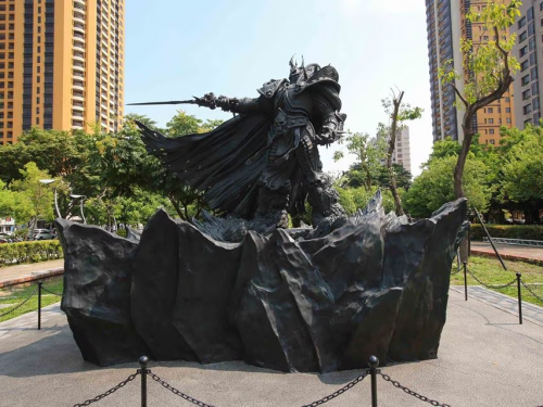 Estatua de Arthas conmemorativa en Taiwán