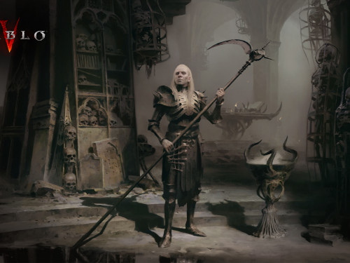 Ilustraciones oficiales del Nigromante en Diablo IV